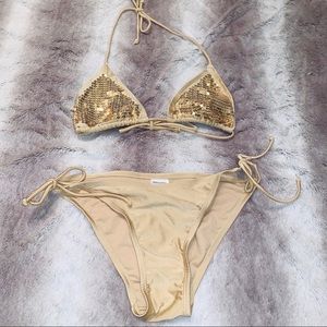 Gold & Tan bikini set 💛